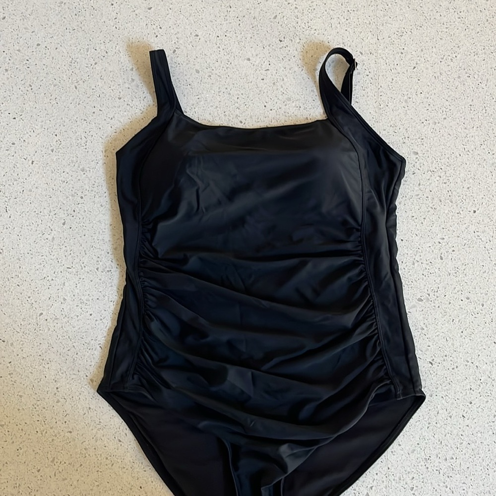 Elegant Black One-Piece Swimsuit
